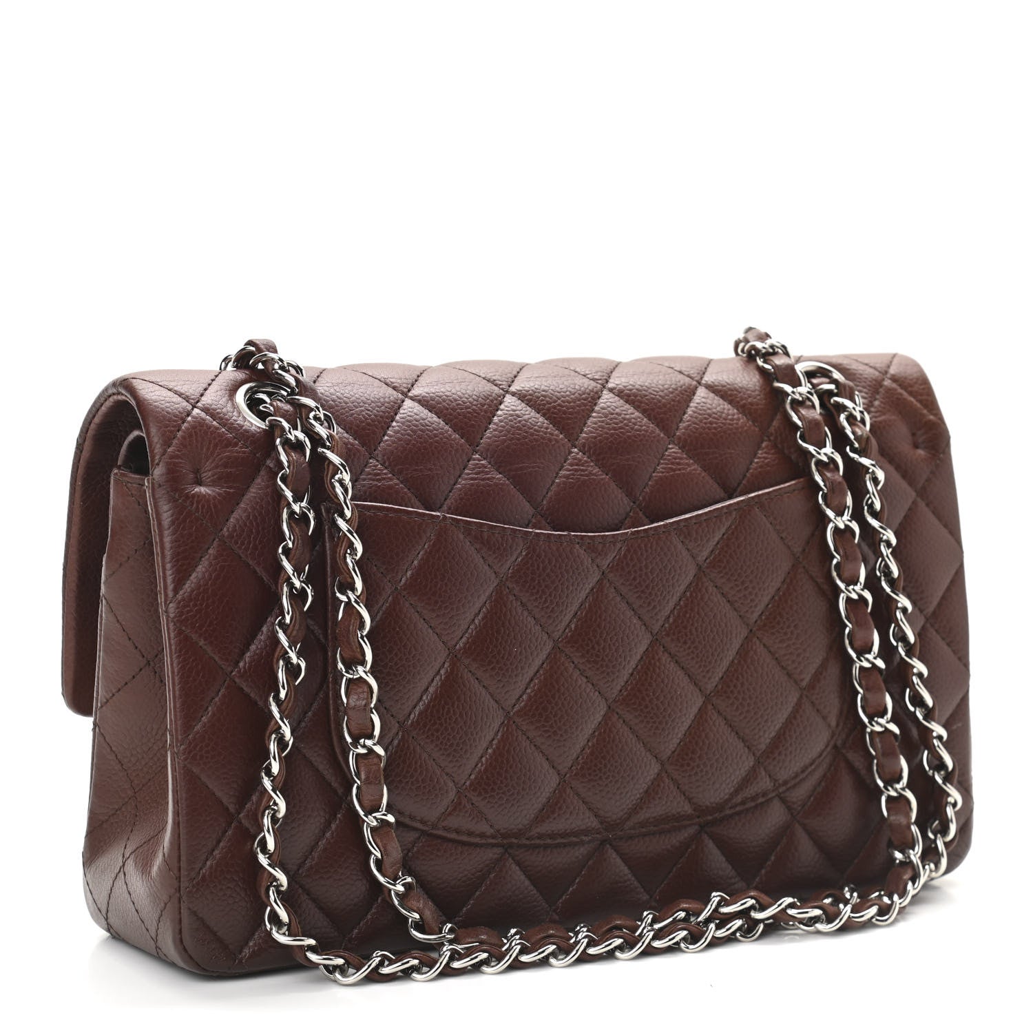 Chanel Caviar Quilted Medium Double Flap Burgundy 3 of 13