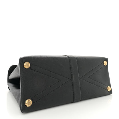 Louis Vuitton Grained Smooth Calfskin Rose Des Vents MM Black 5 of 12