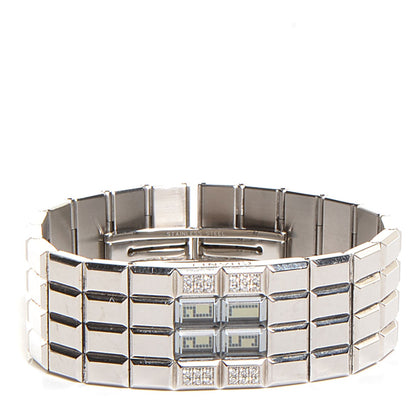 Chanel Stainless Steel Diamond 24mm Chocolat Digital Quartz Watch 3 of 8
