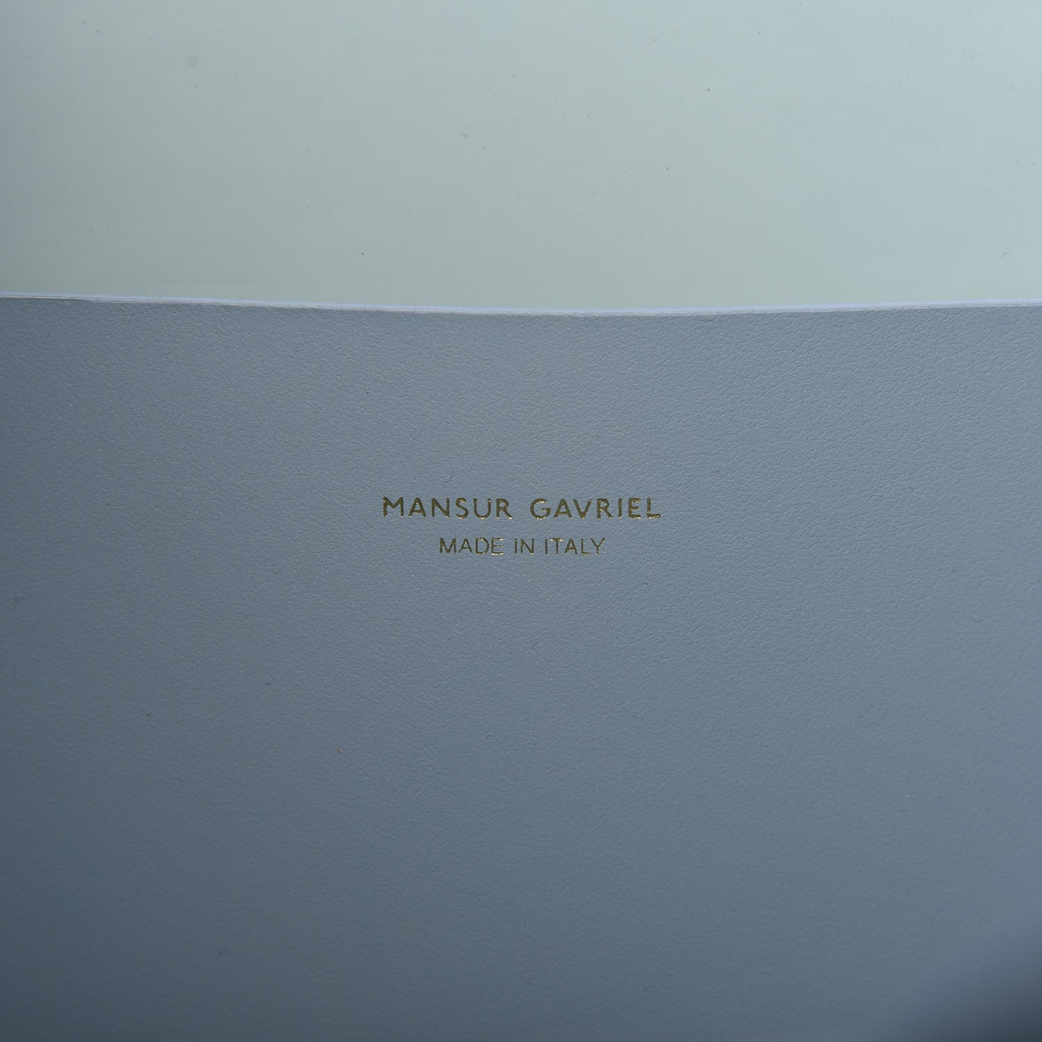 Mansur Gavriel Calfskin Ocean Tote Grey Blue 8 of 8