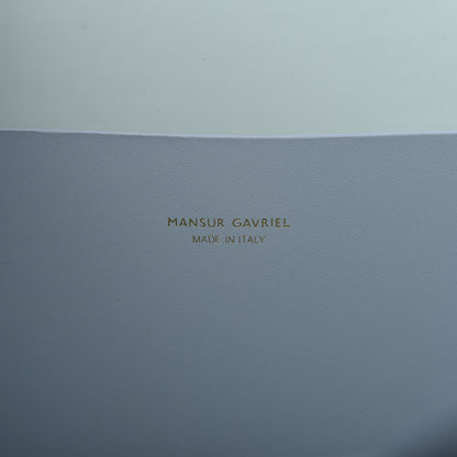 Mansur Gavriel Calfskin Ocean Tote Grey Blue 8 of 8