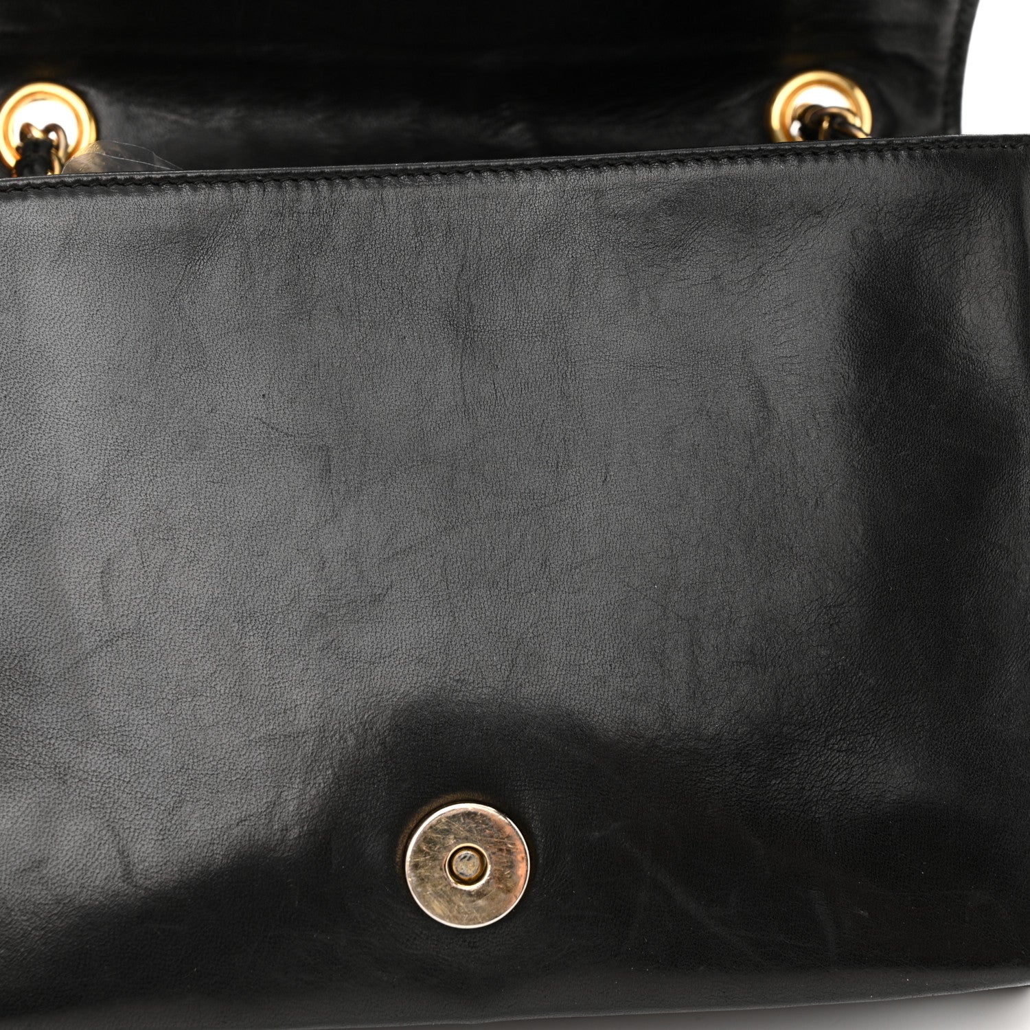 Chanel Lambskin Quilted CC Small Single Flap Black 15 of 19