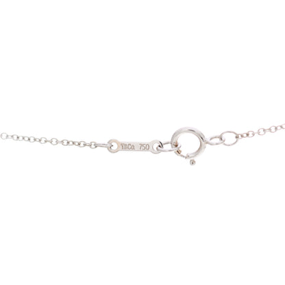 Tiffany 18K White Gold Diamond Small Paloma Picasso Loving Heart Necklace 6 of 7