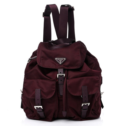 Prada Tessuto Nylon Vela Medium Backpack Bordeaux 2 of 14