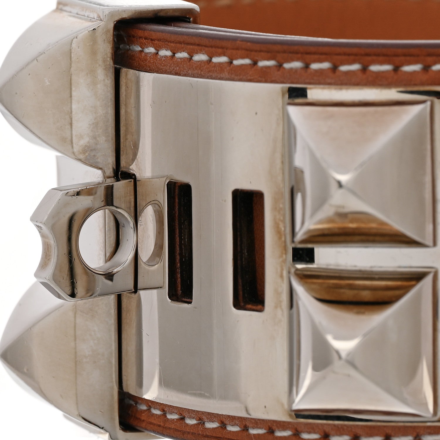 Hermes Barenia Collier De Chien CDC Bracelet S Fauve 7 of 9
