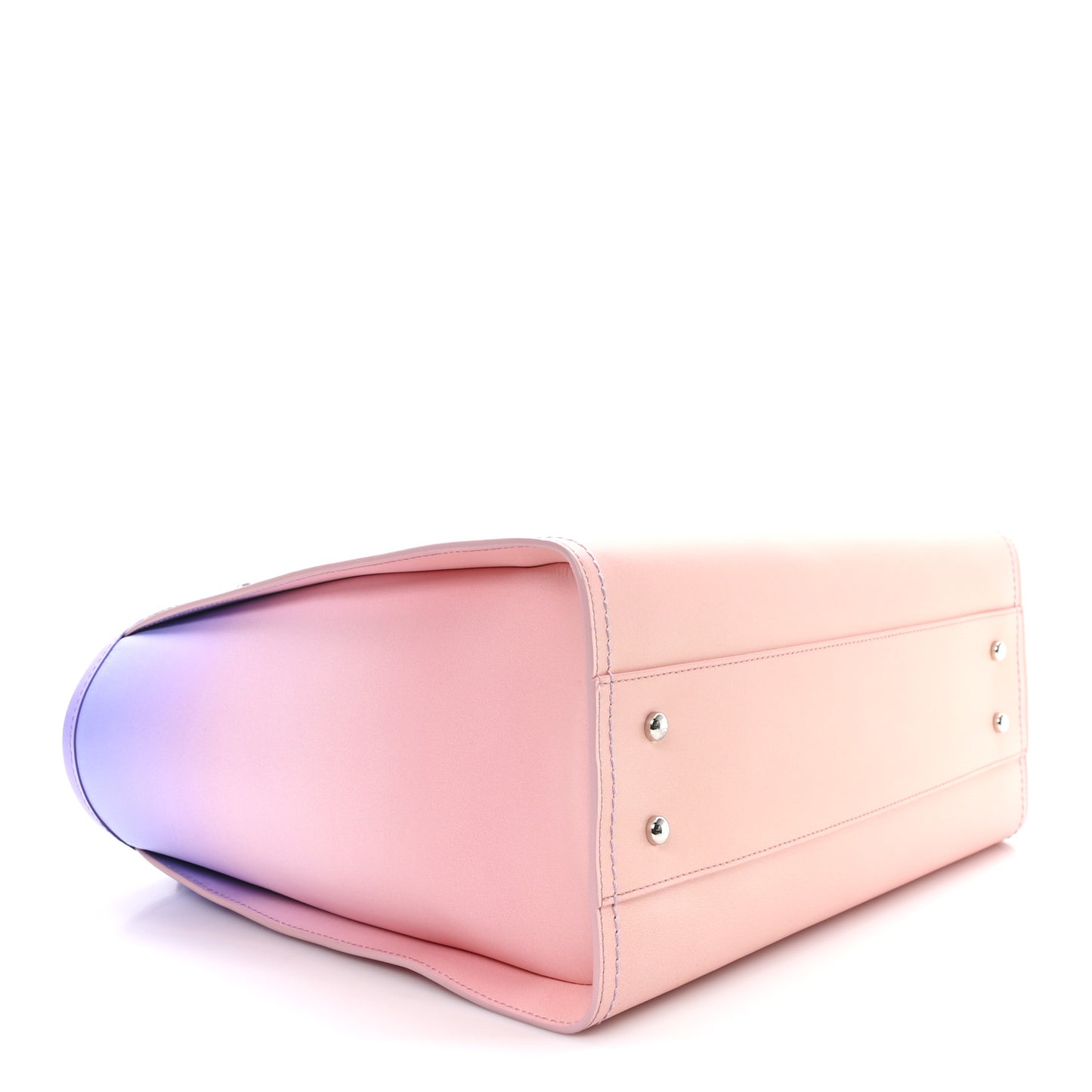 Shaded Calfskin Small Deauville Tote Light Purple Pink Coral