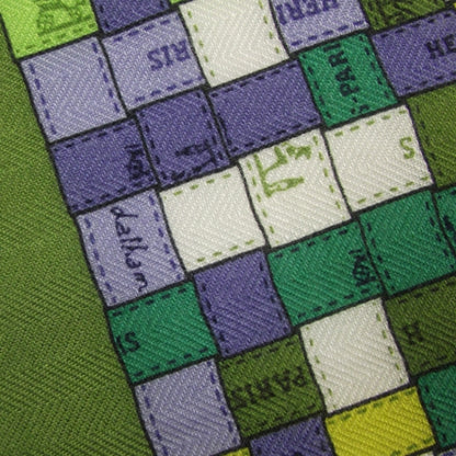 Hermes Cashmere Silk Bolduc Au Carre Scarf 90 Olive 5 of 7