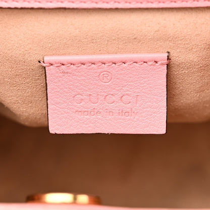 Gucci Wonka Grain Calfskin Mini Diana Tote Bag Wild Rose Fuxia Fluo 6 of 10