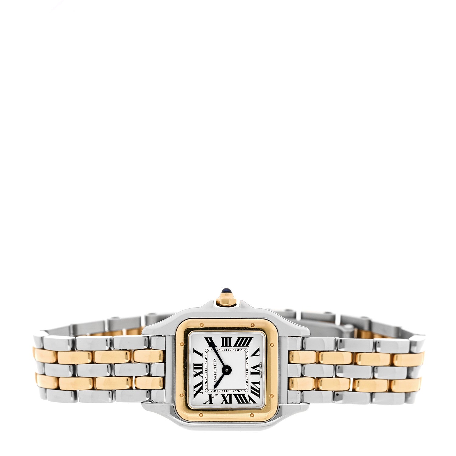 Cartier Stainless Steel 18K Yellow Gold 22mm Panthere Quartz Watch 2 of 5