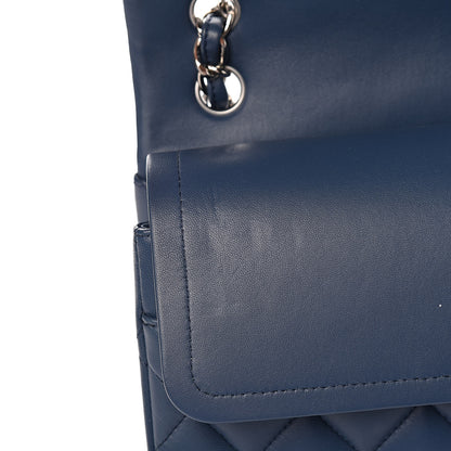 Chanel Lambskin Quilted Jumbo Double Flap Light Blue 11 of 12