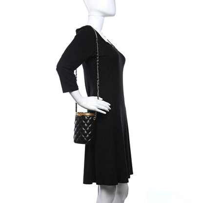 Chanel Lambskin Quilted Crown Box Bag Black 2 of 7