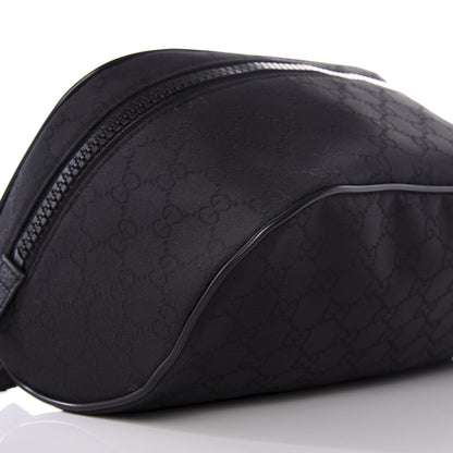 Gucci Nylon Monogram Fanny Pack Belt Bag Black 7 of 9