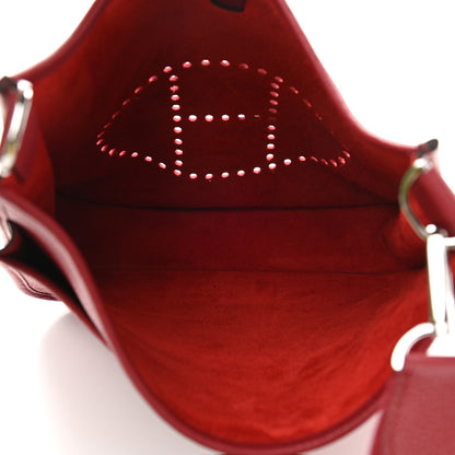 Hermes Taurillon Clemence Evelyne III PM Rouge Grenat 4 of 8