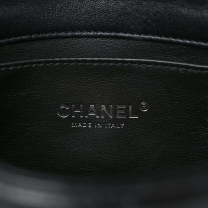 Chanel Lambskin Quilted Small Chain Rows Flap Black 6 of 11
