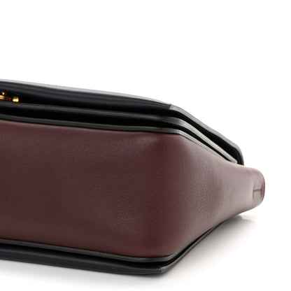 Celine Shiny Smooth Calfskin Medium Frame Shoulder Bag Steel Blue Plum 9 of 9