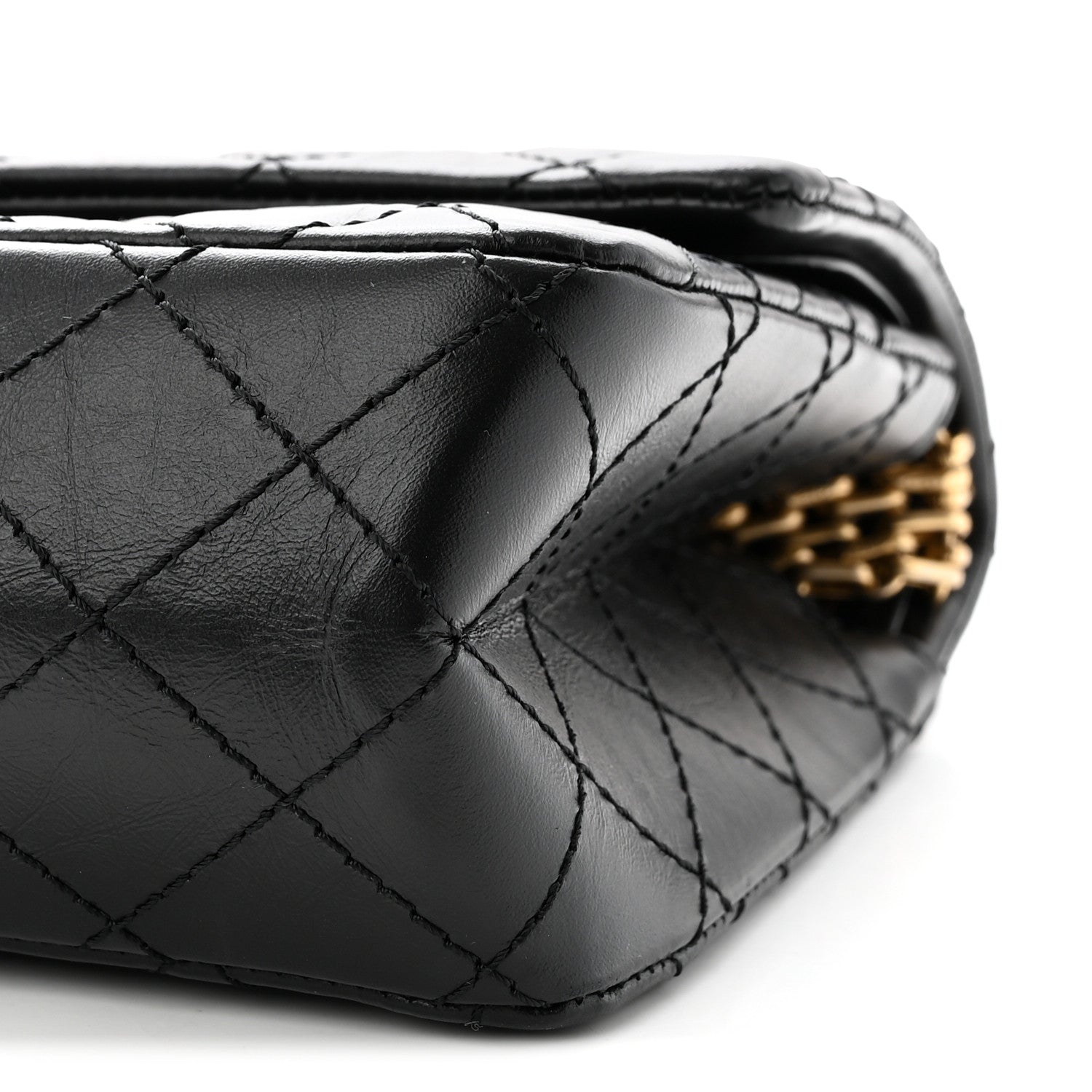 Chanel Aged Calfskin Quilted 2.55 Reissue 225 Flap Black 10 of 11