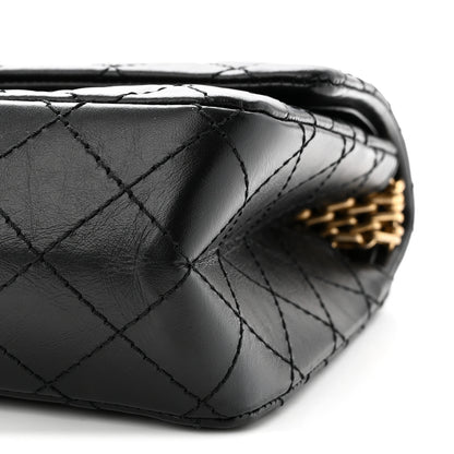 Chanel Aged Calfskin Quilted 2.55 Reissue 225 Flap Black 10 of 11