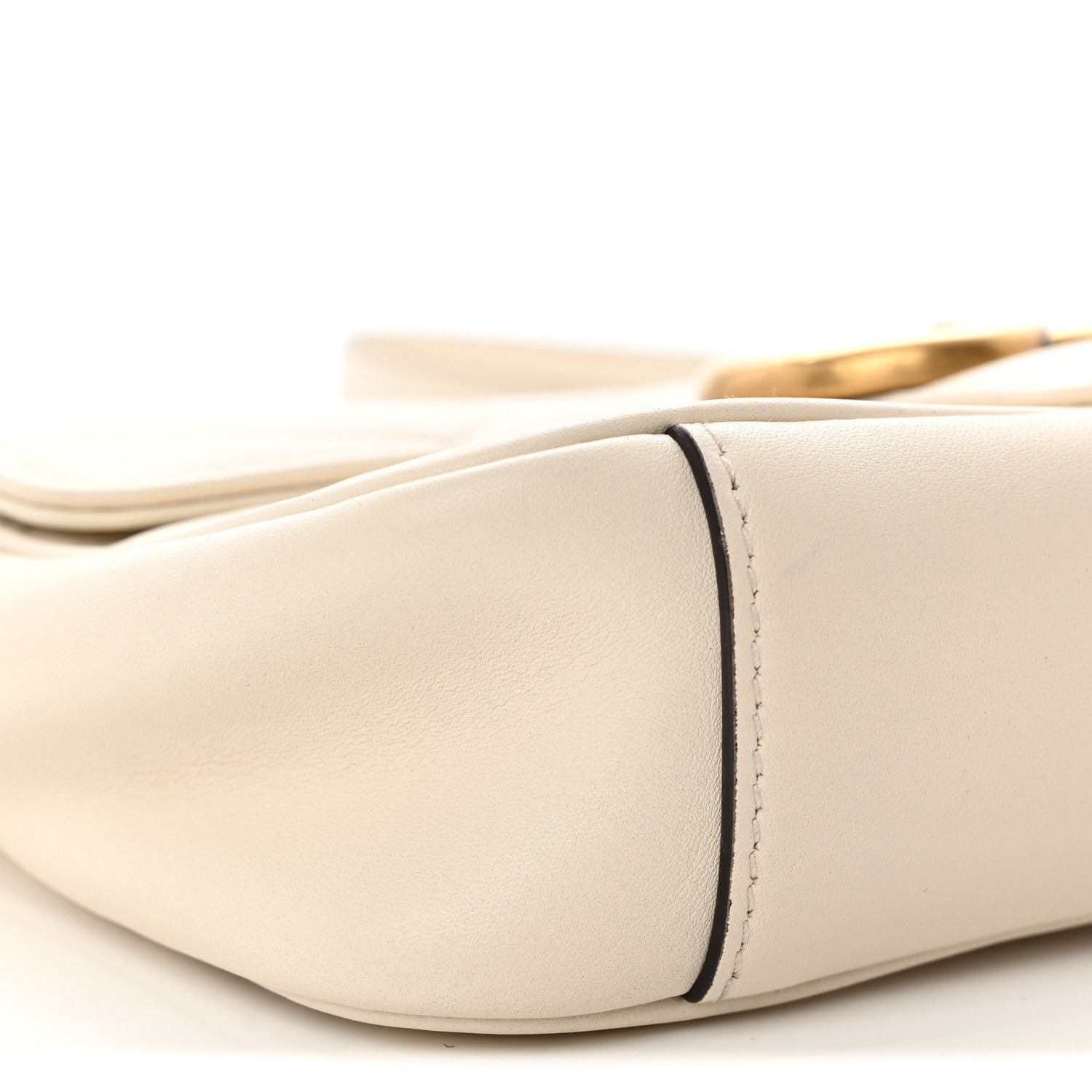 Gucci Calfskin Matelasse Mini GG Marmont Shoulder Bag White 9 of 11