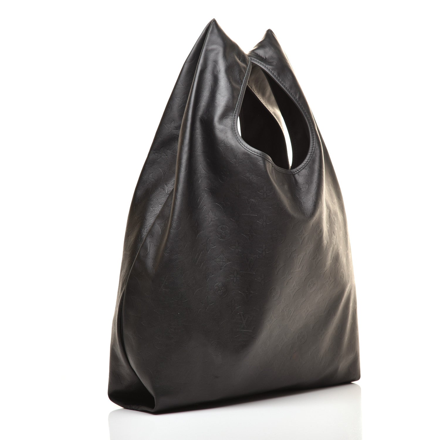 Louis Vuitton Calfskin Monogram Shadow Tote Black 5 of 9