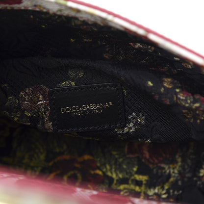 Dolce & Gabbana Dauphine Floral Print Small Miss Sicily Satchel White Multicolor 8 of 9
