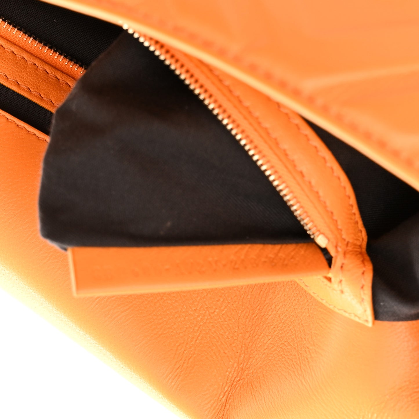 Nappa FF 1974 Embossed Baguette Clementine