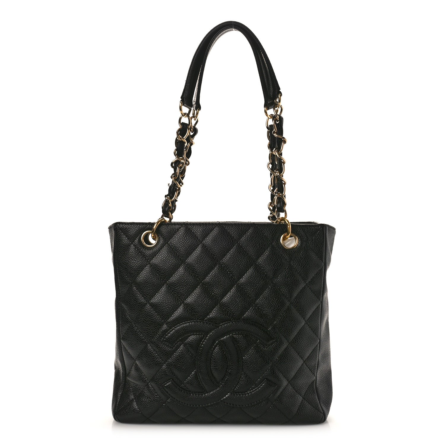 Chanel Caviar Quilted Petit Shopping Tote PST Black 1 of 15