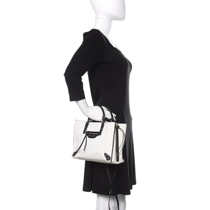 Balenciaga Veau Papier A6 Zip Around Tote White Black 2 of 17