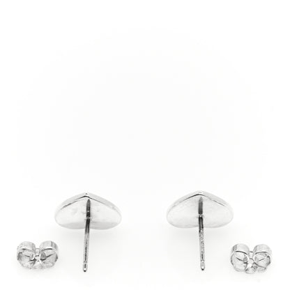 Tiffany Sterling Silver Mini Return To Tiffany Heart Tag Earrings 3 of 4