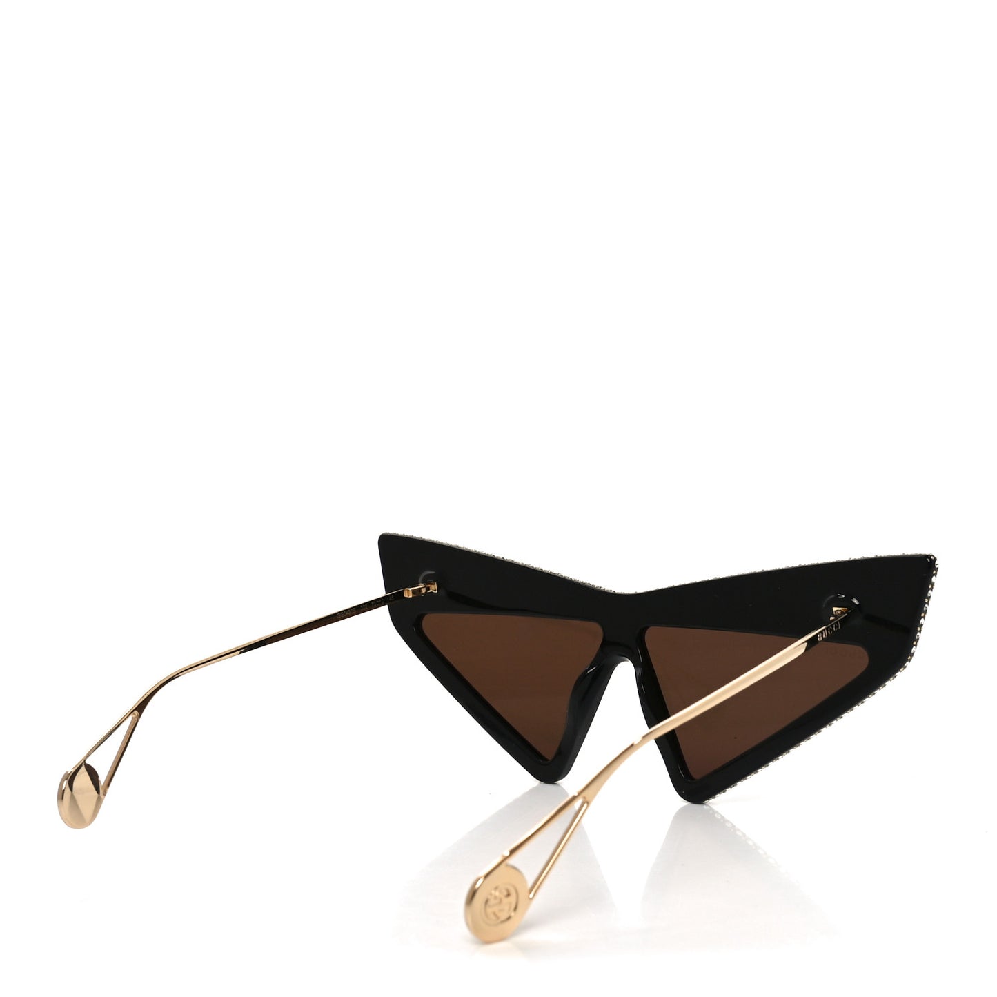 Acetate Crystal Geometric Sunglasses GG0430S Black