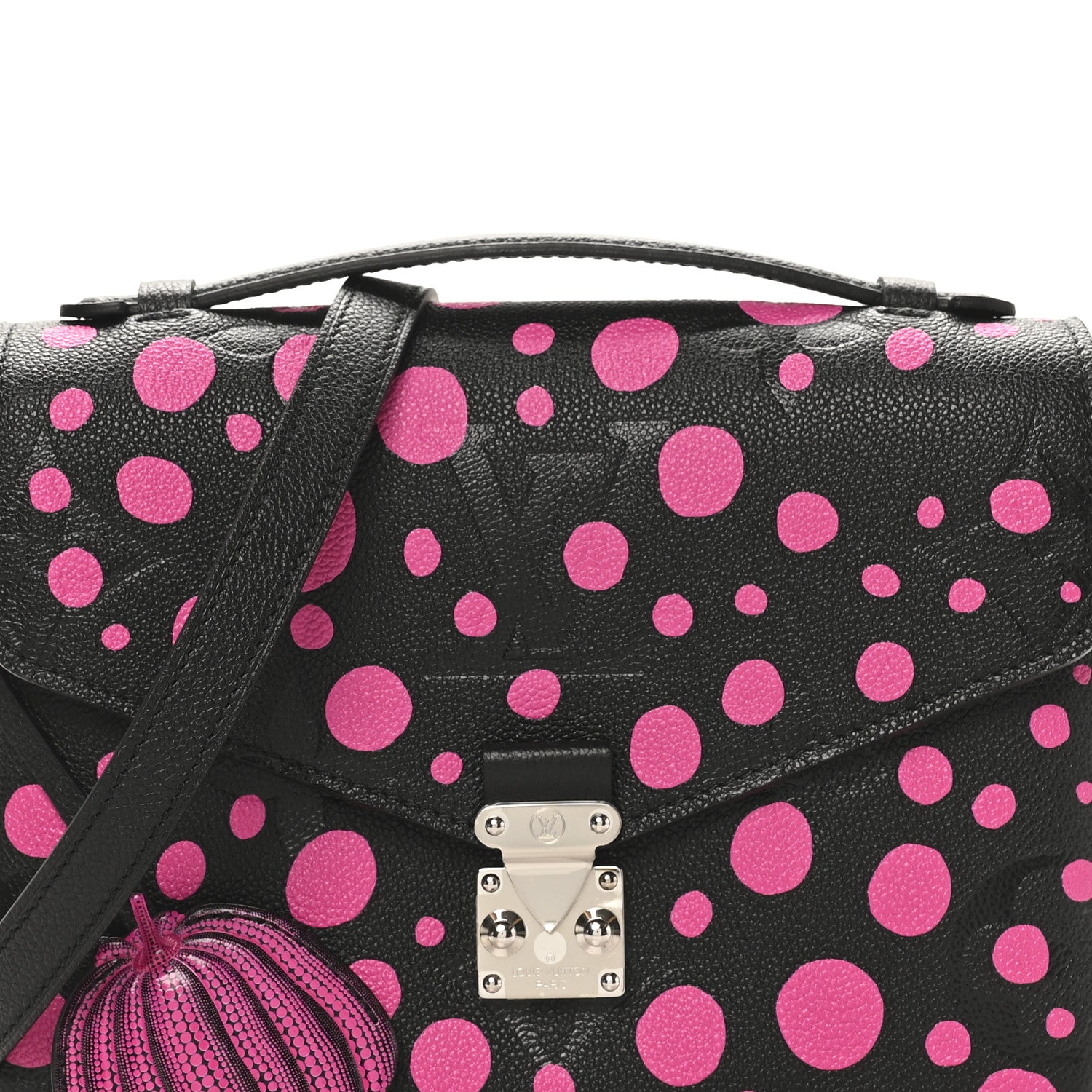 Louis Vuitton LV x YK Empreinte Monogram Giant Pochette Metis Black Fuchsia 7 of 9