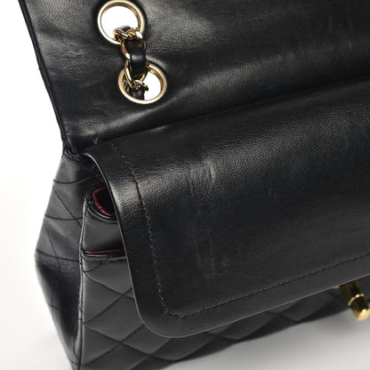 Chanel Lambskin Quilted Medium Double Flap Black 9 of 12