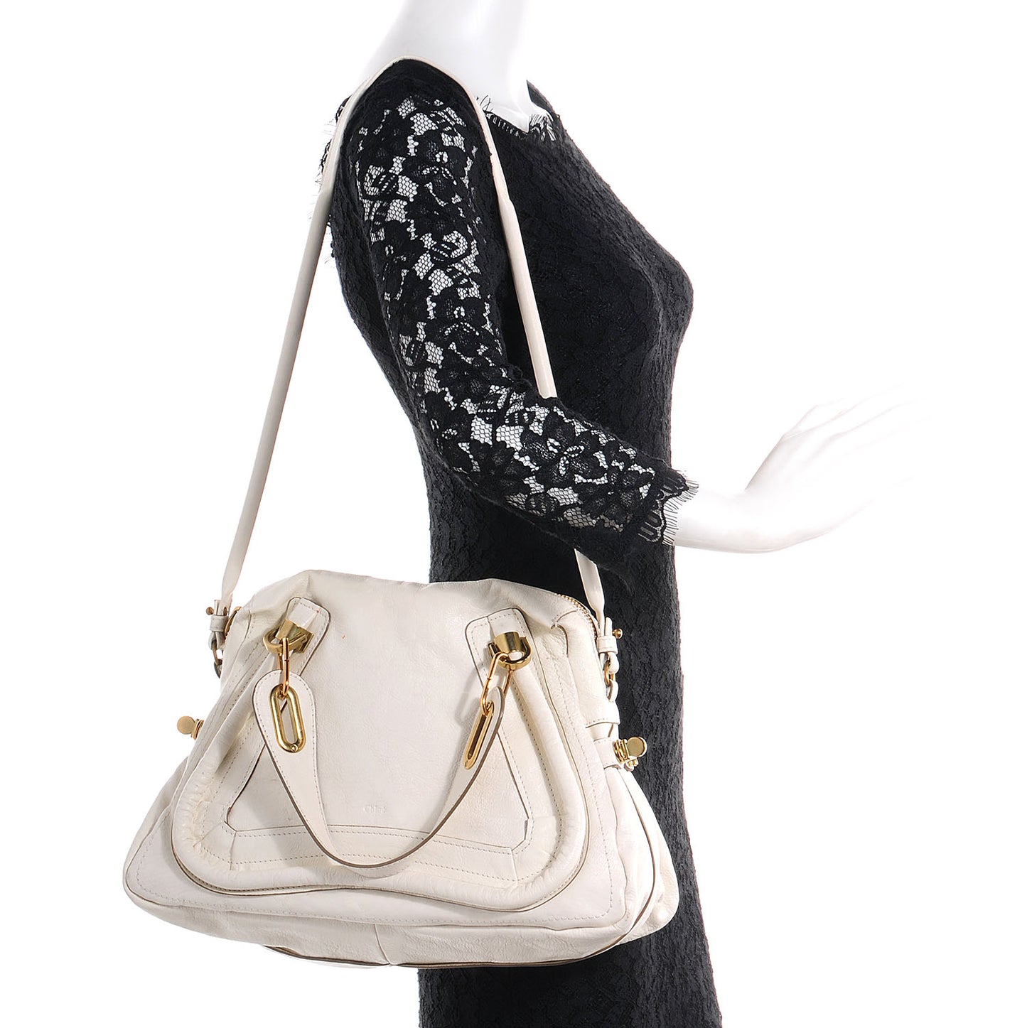 Calfskin Medium Paraty Cream