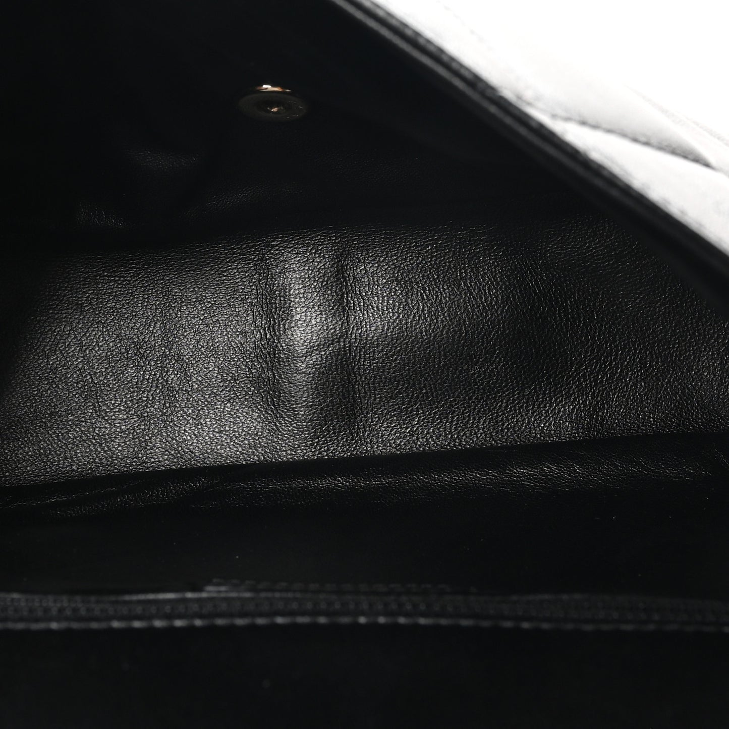 Lambskin Quilted Easy Carry Flap Black