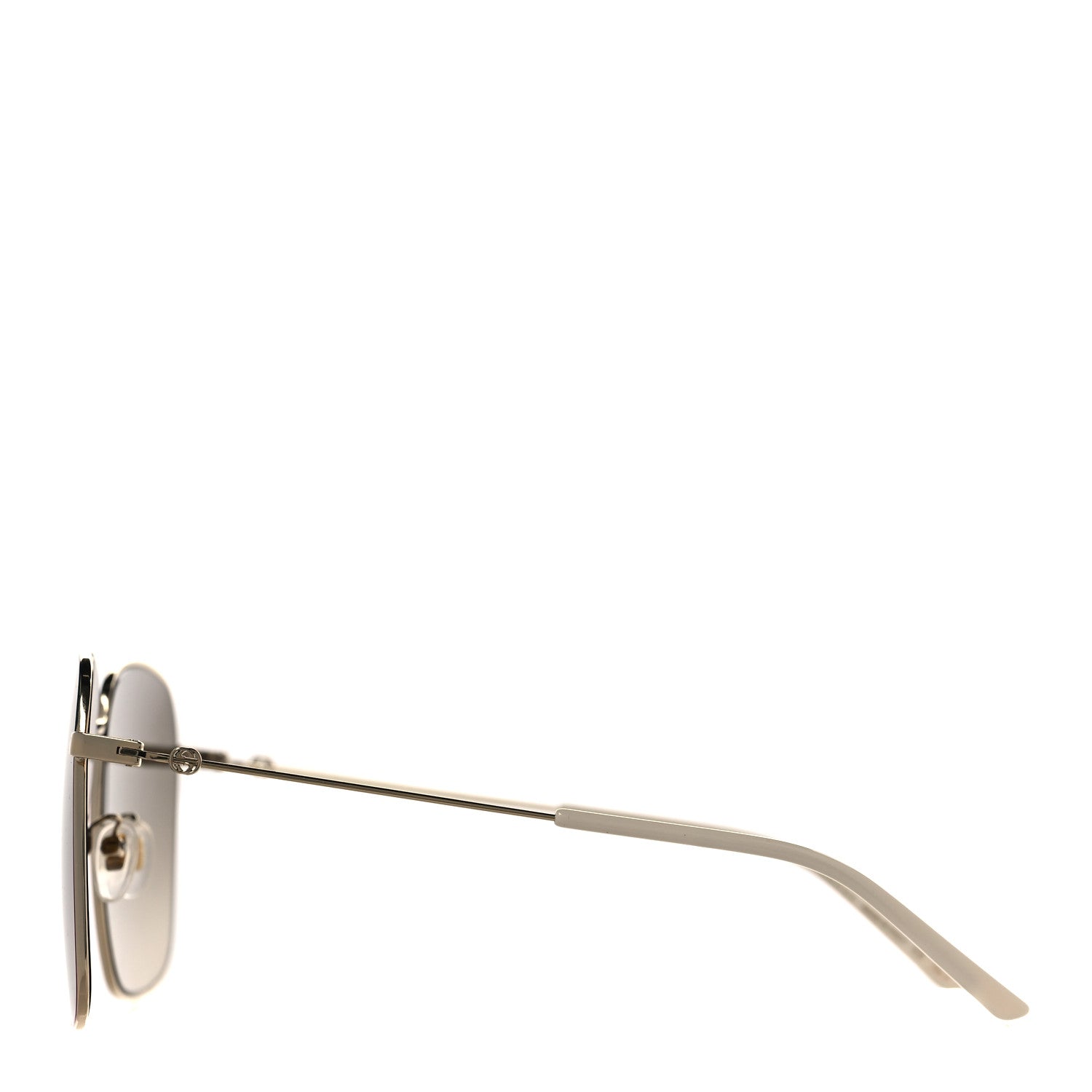Gucci Web Rectangular Frame Interlocking G Sunglasses GG0394S Green Red 3 of 7