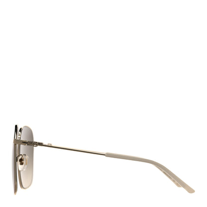 Gucci Web Rectangular Frame Interlocking G Sunglasses GG0394S Green Red 3 of 7