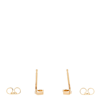 Tiffany 18K Yellow Gold T Smile Stud Earrings 3 of 6