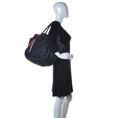 Proenza Schouler Denim Tote Black 2 of 11