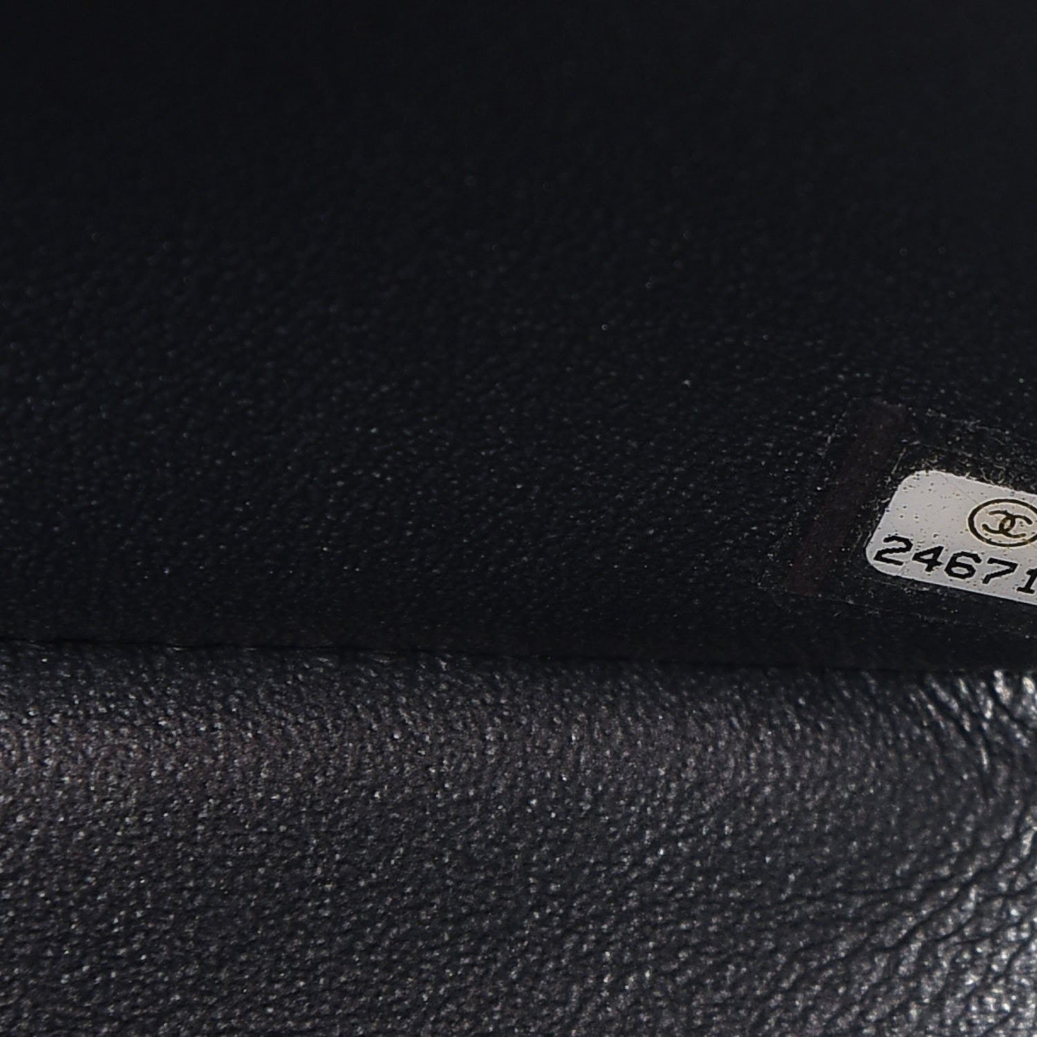 Chanel Metallic Caviar Chevron Quilted Mini Rectangular Flap Black 7 of 8