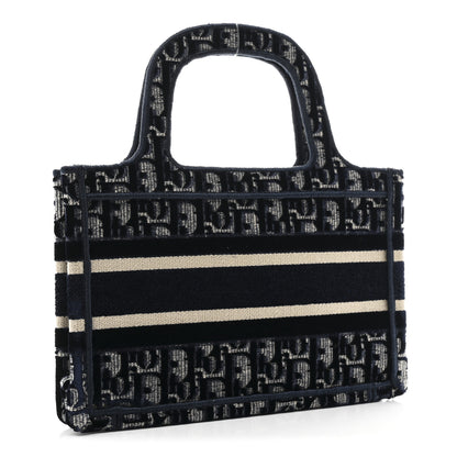 Christian Dior Velvet Oblique Mini Book Tote Blue 2 of 10