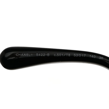 Chanel Acetate Strass Polarized Square Sunglasses 5422-B Black 5 of 8