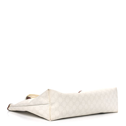 Gucci GG Plus Monogram Medium Signature Web Loop Tote White 3 of 18