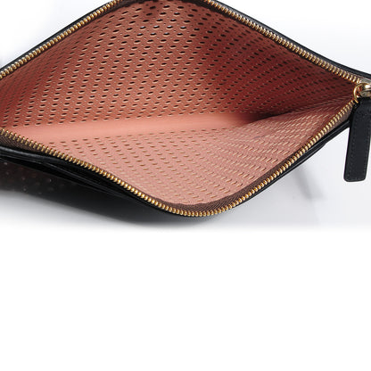 Chloe Perforated Goatskin Large Alice Clutch Anchor Grey 5 of 8