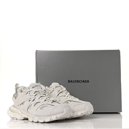 Balenciaga Rubber Mesh Fabric Monocolor Recycled Sole Womens Track Sneakers 38 White 6 of 6