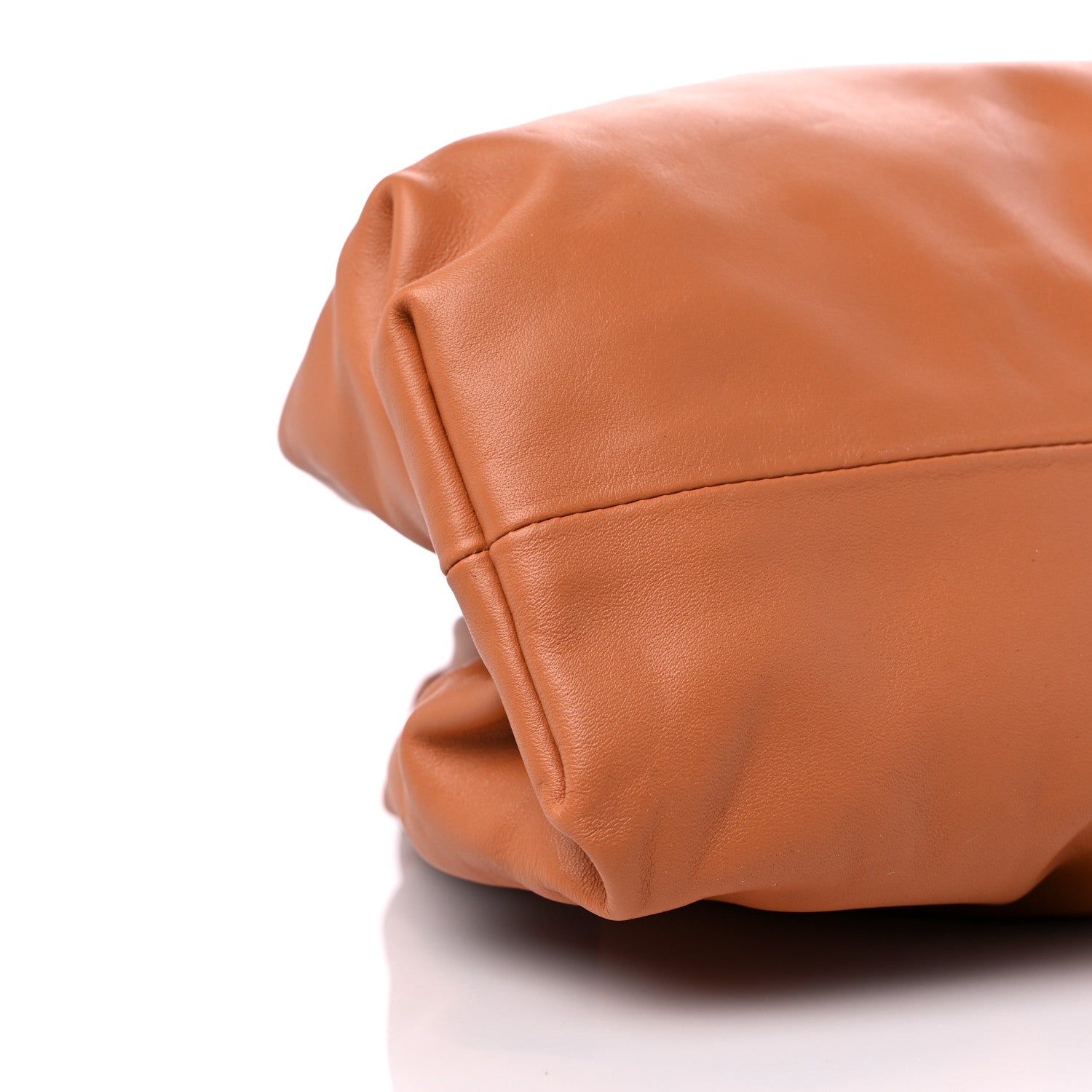 Bottega Veneta Smooth Butter Calf The Pouch Oversized Clutch Clay 7 of 8