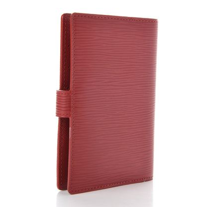Louis Vuitton Epi Small Ring Agenda Cover Red 3 of 9