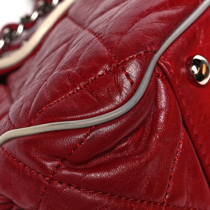 Chanel Lambskin Quilted East West Accordion Flap Light Bordeaux 11 of 15