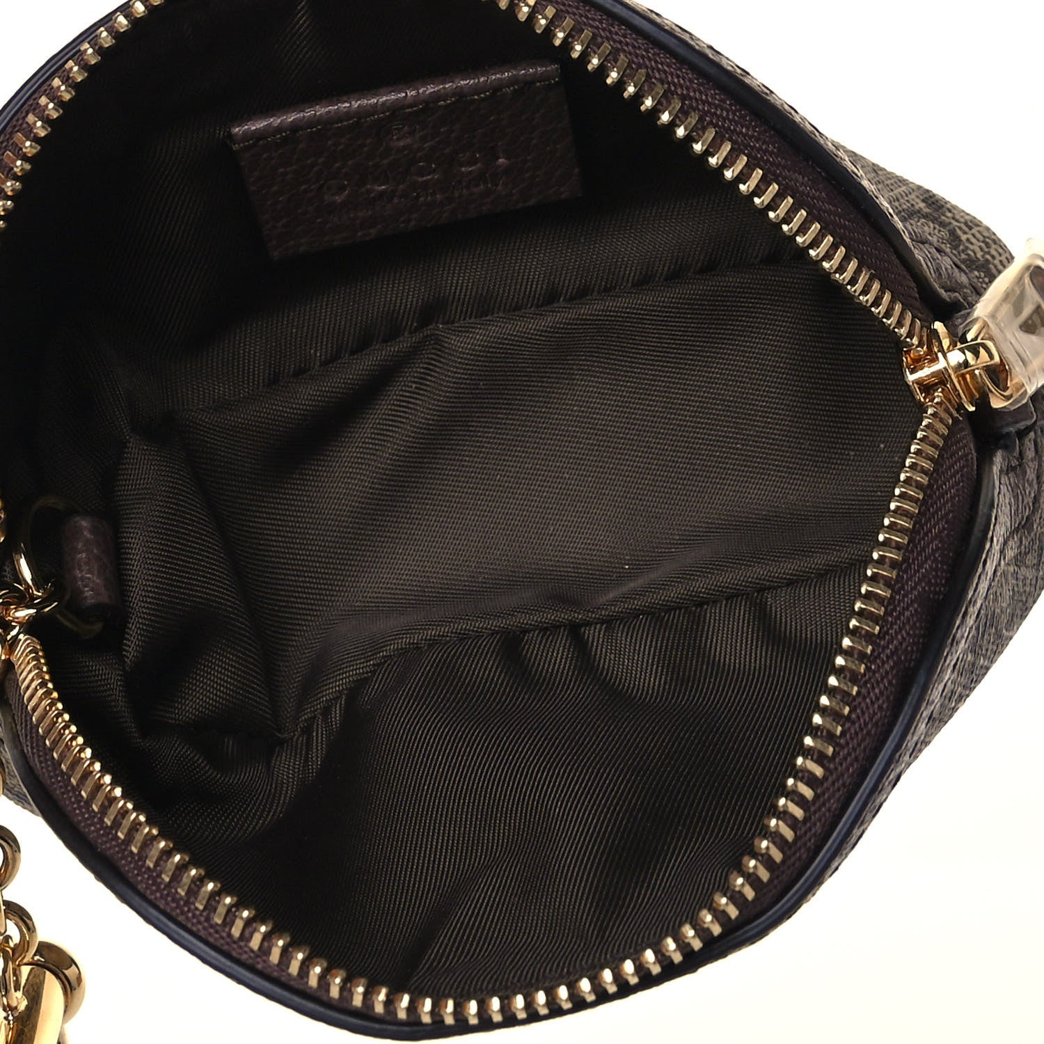 Gucci GG Supreme Monogram Web Ophidia Dome Key Pouch Beige New Acero 4 of 6