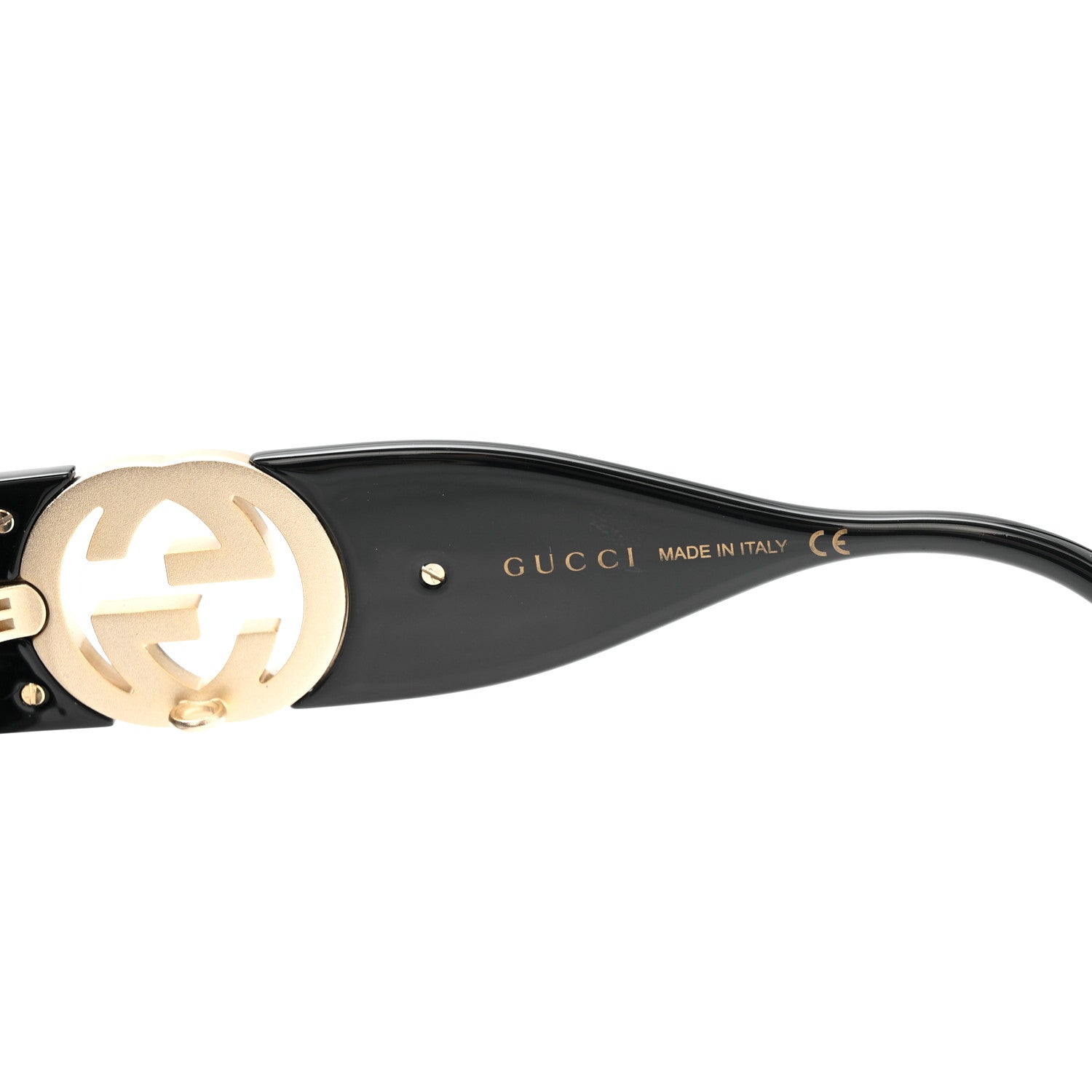 Gucci Acetate Square Frame Chain Sunglasses GG1022S Black 5 of 7