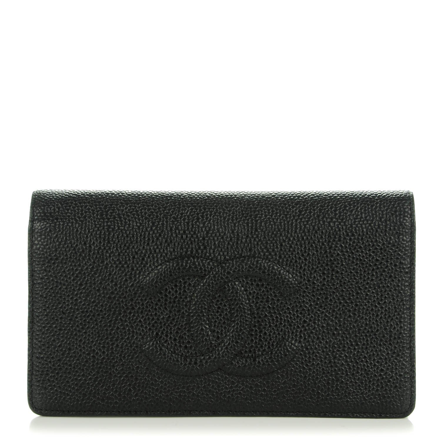 Chanel Caviar Timeless CC Yen Wallet Black 1 of 8