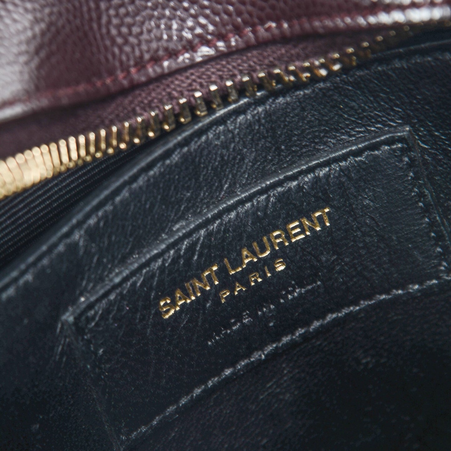 Grain De Poudre Small Classic Monogram Camera Bag Burgundy